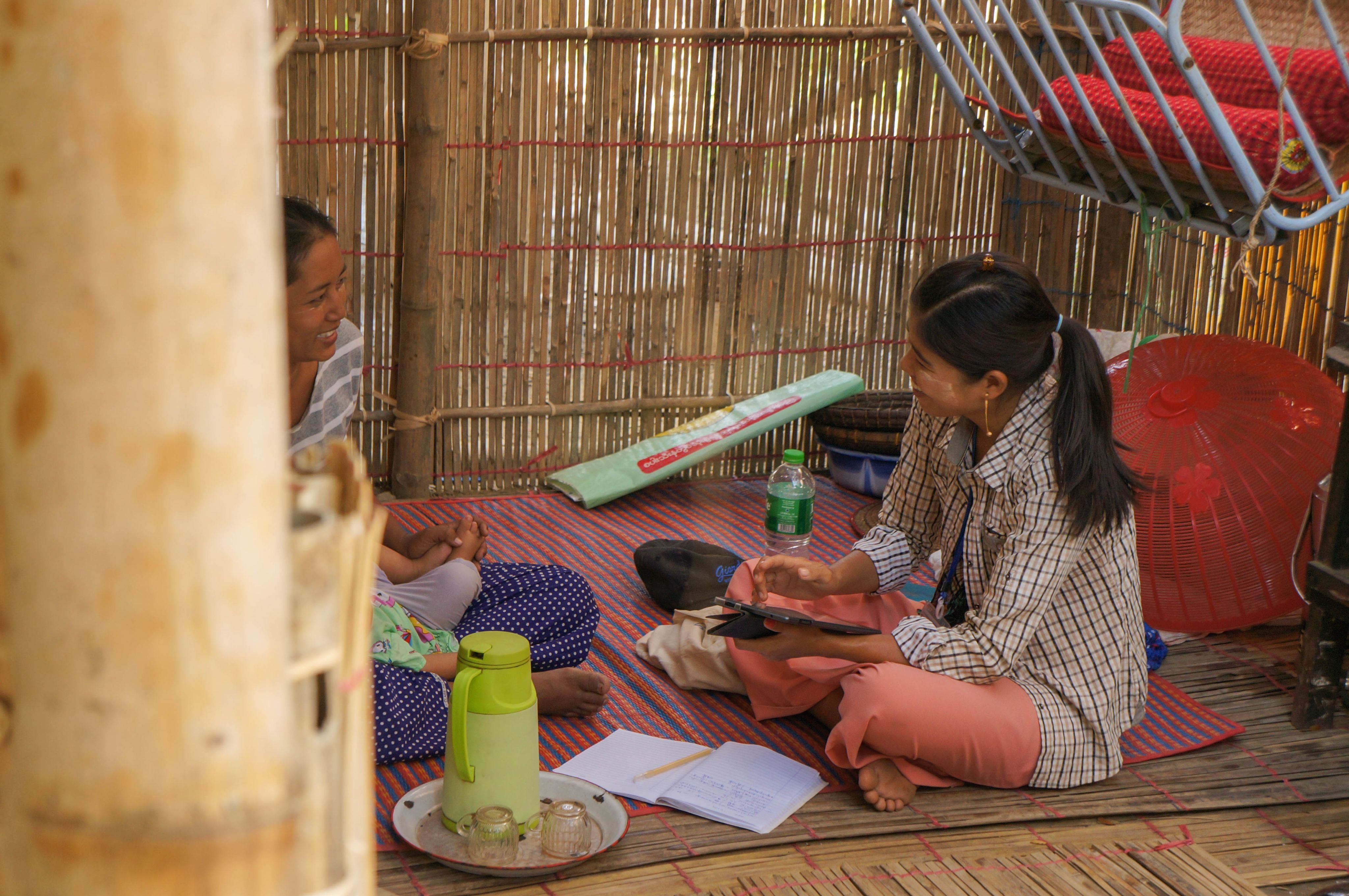 Photo of an IPA survey conducted in Myanmar