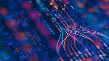 3D rendering Shutterstock illustration of big data and AI technology